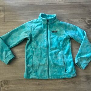 Blue Columbia zip up jacket. Size kids large